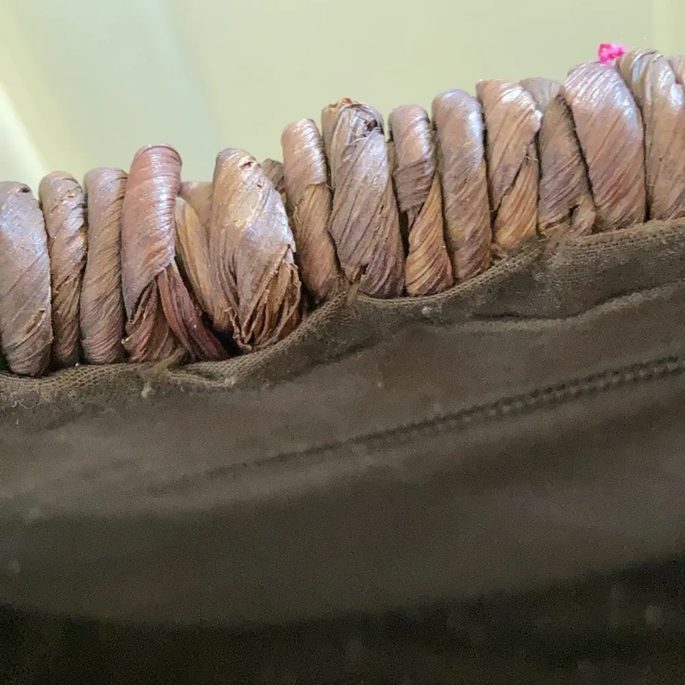 FINAL MARKDOWN Ladies wicker purse Brown - Image 3