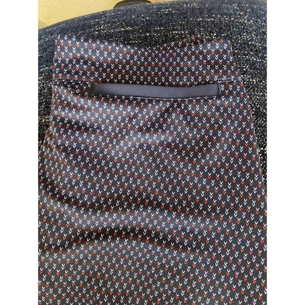 PETER MILLAR Women's Performance Deco Star Laura Wrap Golf Skort Sz XSMALL Navy - Image 5