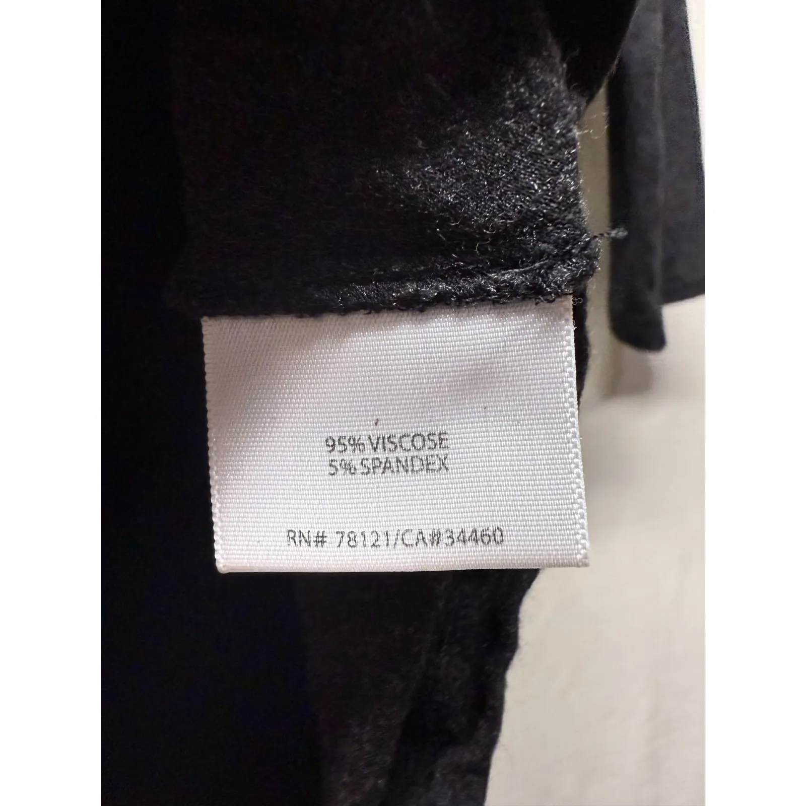 Eileen Fisher Jersey Cowl Neck 3/4 Sleeve Top Womens Sz XS Gray Stretch Viscose‎ - Image 4