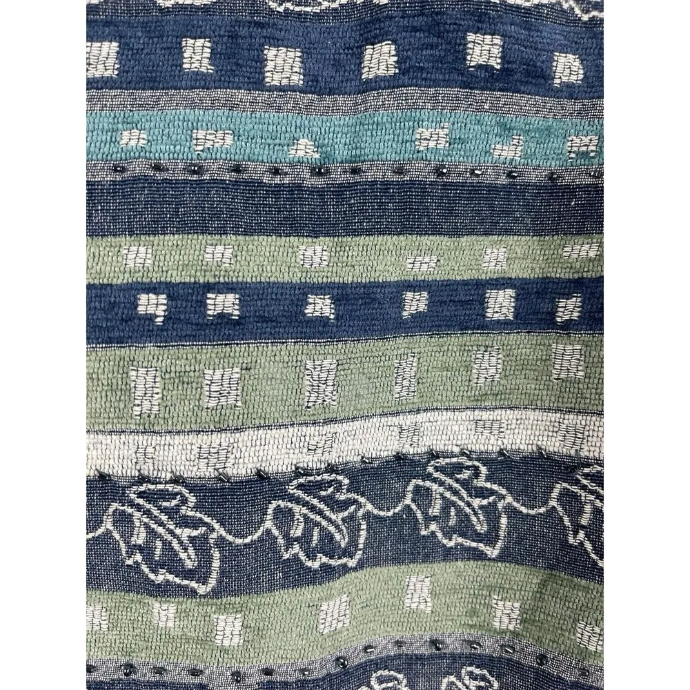 ALFRED DUNNER "QUINCY MARKET” JACKET BLAZER BLUE/GREEN TEXTILE SIZE 12 NWT - Image 5