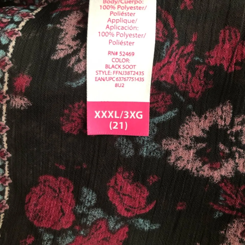 NO BOUNDARIES Womens Sheer Coverup With Velour Cami Size 21 Juniors - Image 7