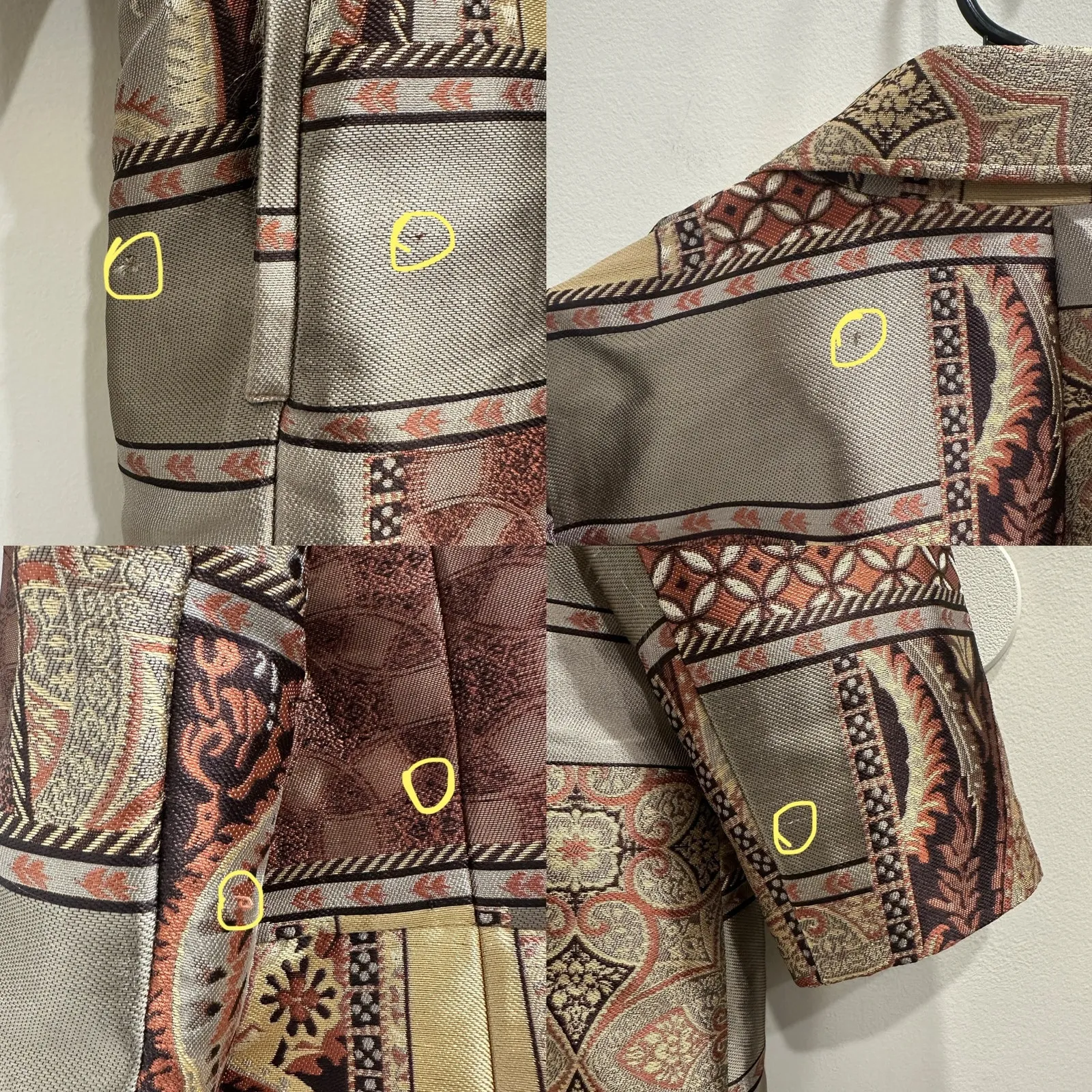 Chico’s Tapestry Dreams Brocade Patchwork Evening Coat Metallic Glam Art-to-Wear - Image 13