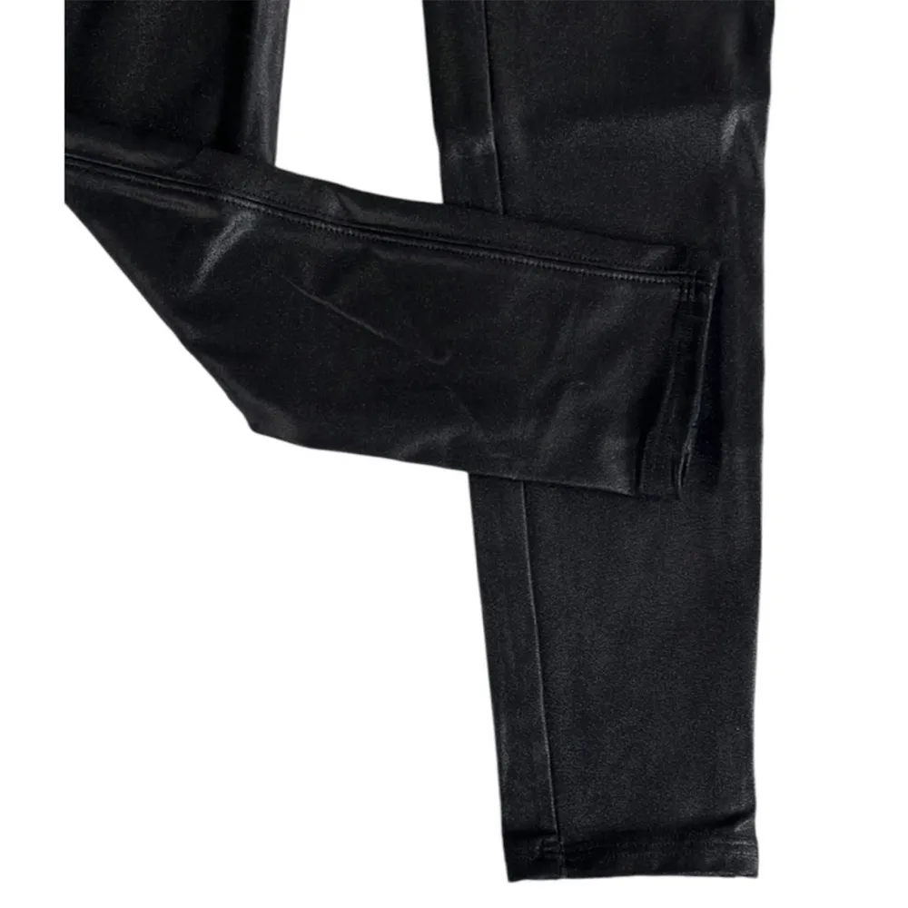 EUC SPANX Faux Leather Leggings Black Size Large - Image 8