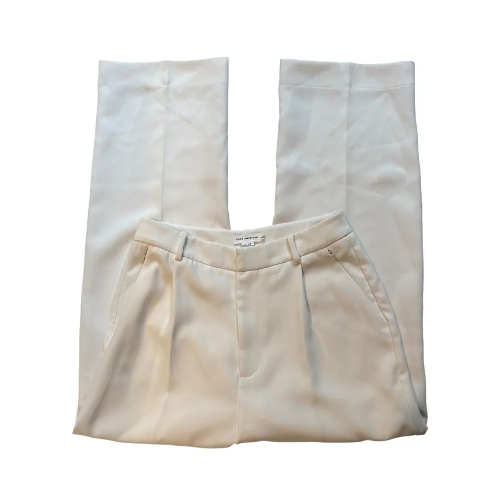 Good American Suiting Column Trouser in Ivory, Sz 2/26, Inseam: 26.5” - Image 7