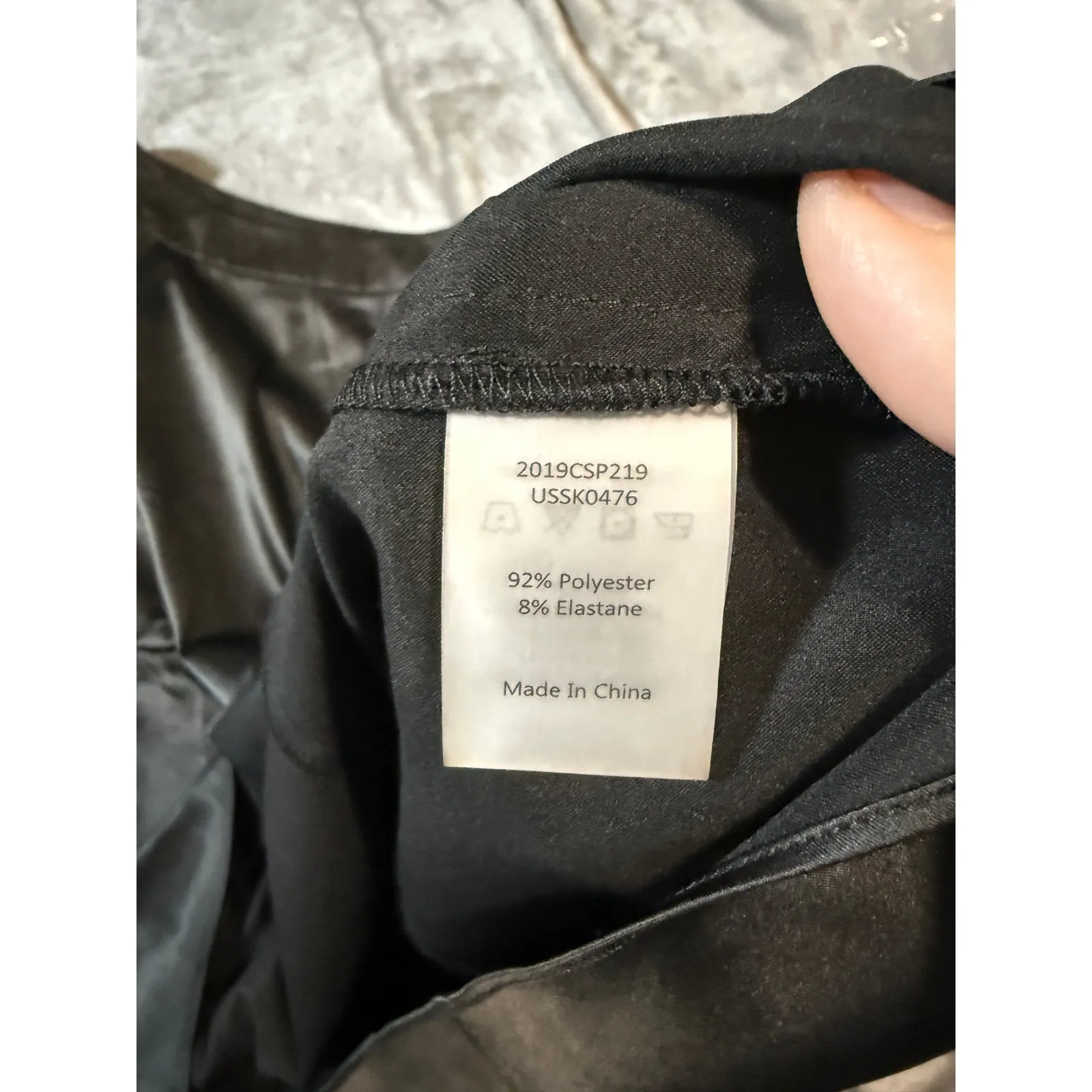 NWT Universal Standard Black Shine Size 0 CLAIR SWING‎ SKIRT Side Zip Pocket - Image 7