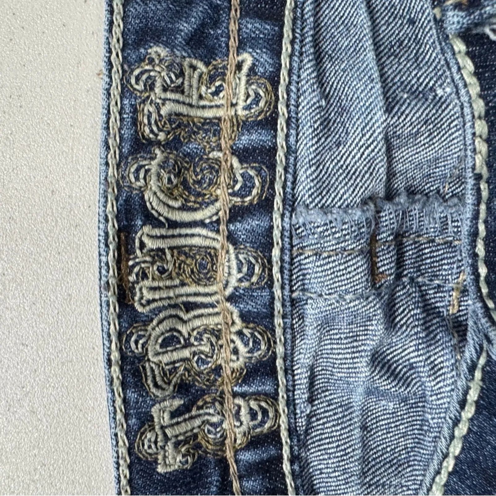 Vintage Truce Y2K Blue Denim Jean Shorts Womens 9 Casual Festival Beachy Summer Size undefined - Image 7