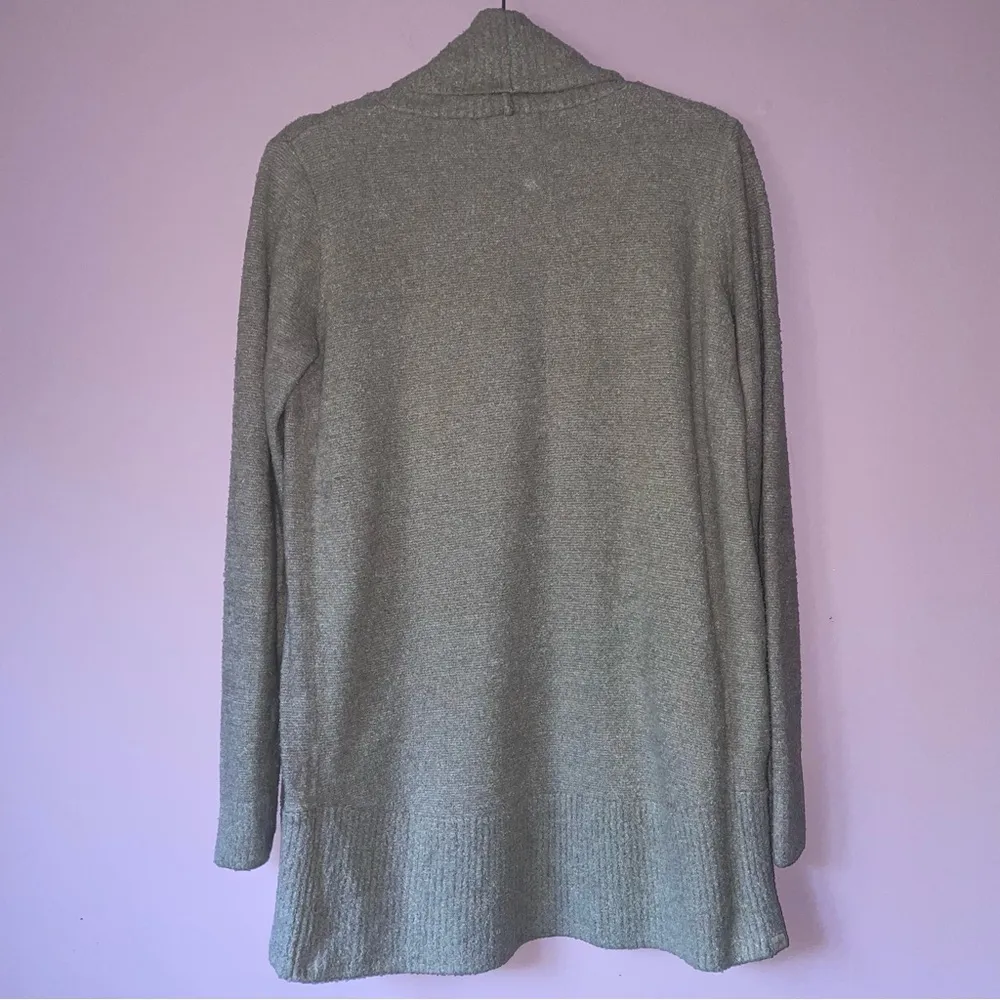 Barefoot Dreams XS/S CozyChic Lite Knit Gray Circle Lounge Cardigan Sweater - Image 6