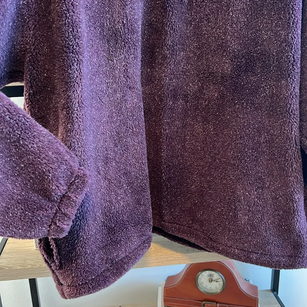 Vintage ALPS Sherpa Purple 1/4 Zip Sweater Knit, Women's XL - Image 6