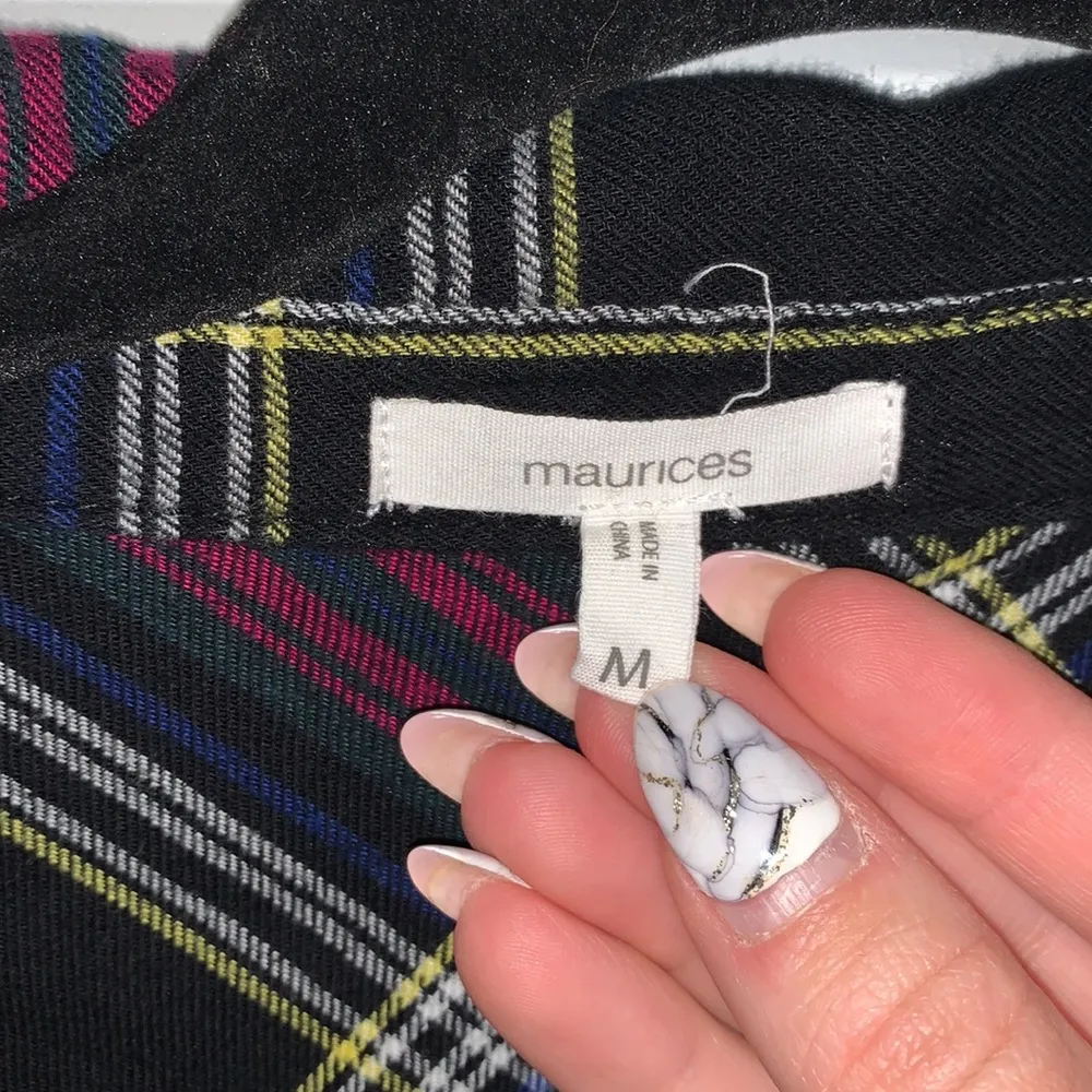 Purple Plaid Button Down - Image 3