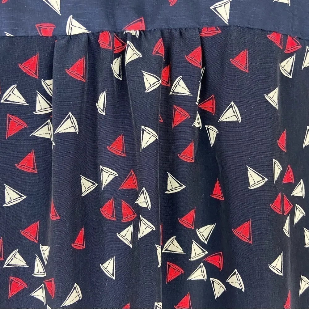 Tommy Hilfiger Red White & Blue Nautical Sailboat Top Women’s Size Large - Image 10