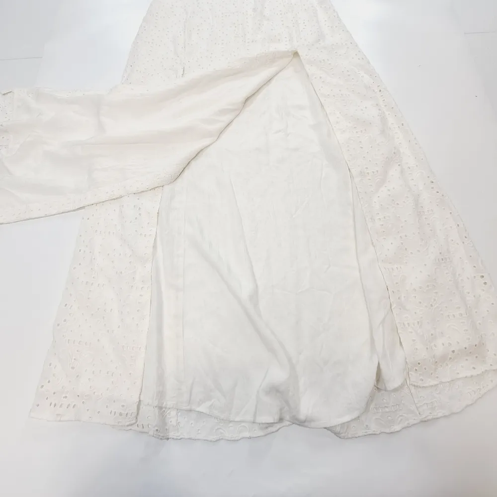 LPA Gabriella Eyelet Maxi Dress in Coconut Milk - Image 4