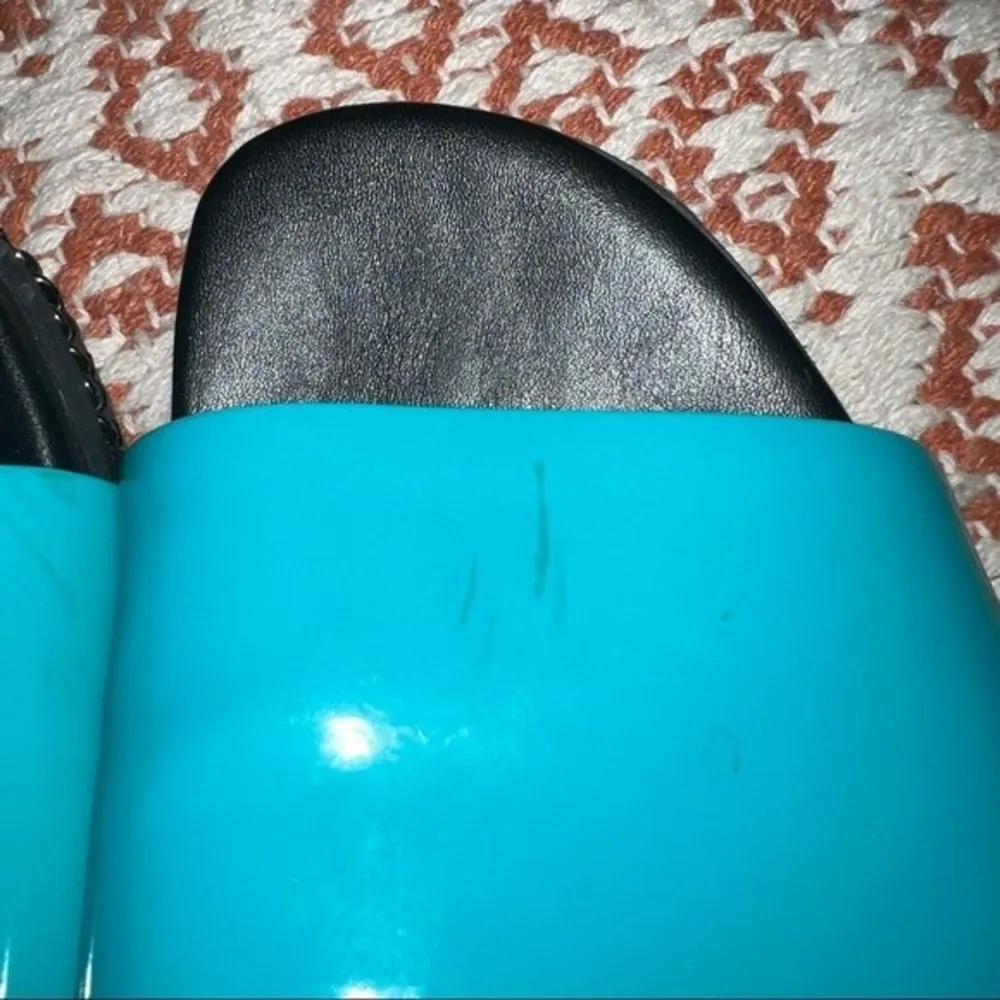 Karl Lagerfeld Blue and Black Leather Sandals - Image 12