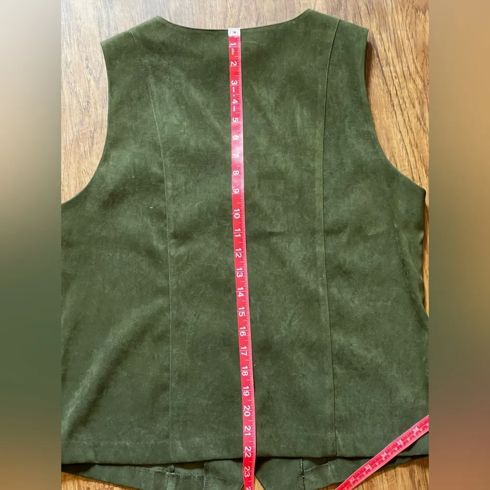 Vintage 90s Suede Vest - Image 2