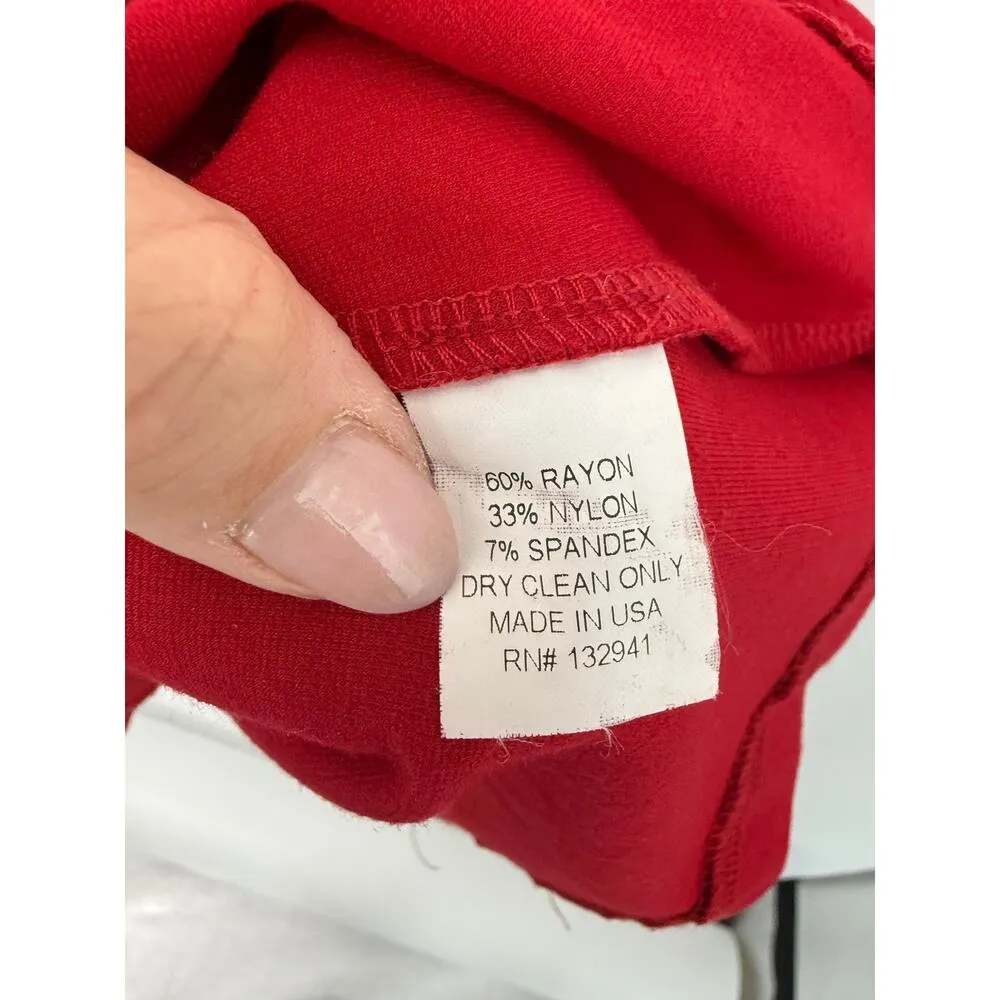 Amanda Uprichard Mini Dress Women S Bright Red Cut Out Zipper Sexy Going Out - Image 10