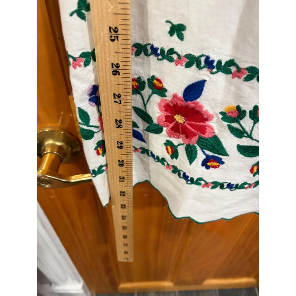 Sézane Robe Juliana Embroidered Aster Dress White Floral FR 36 (US 4) NWT - Image 8