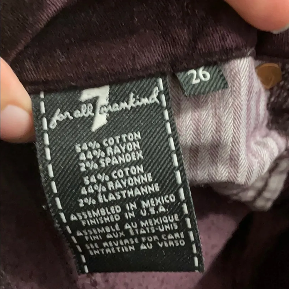 7 for all mankind ankle skinny in boysenberry - Image 6