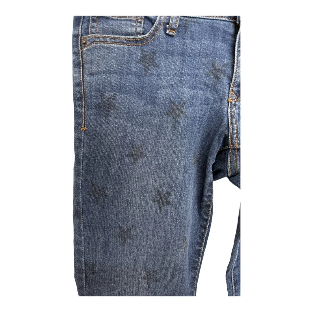 Women's 2013 Old Navy Rock Star Jeans Skinny Star Print Mid Rise Size 10 - Image 2