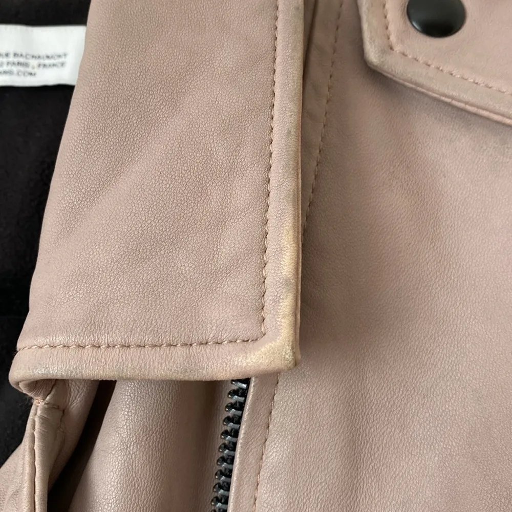 IRO Newhan leather motorcycle biker jacket 10 - Image 4