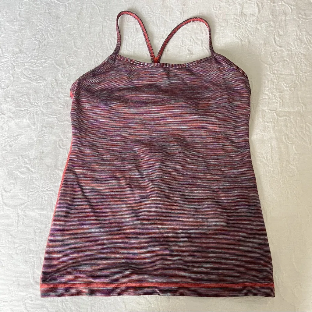 lululemon power y tank wee are from space black march multi - Image 2
