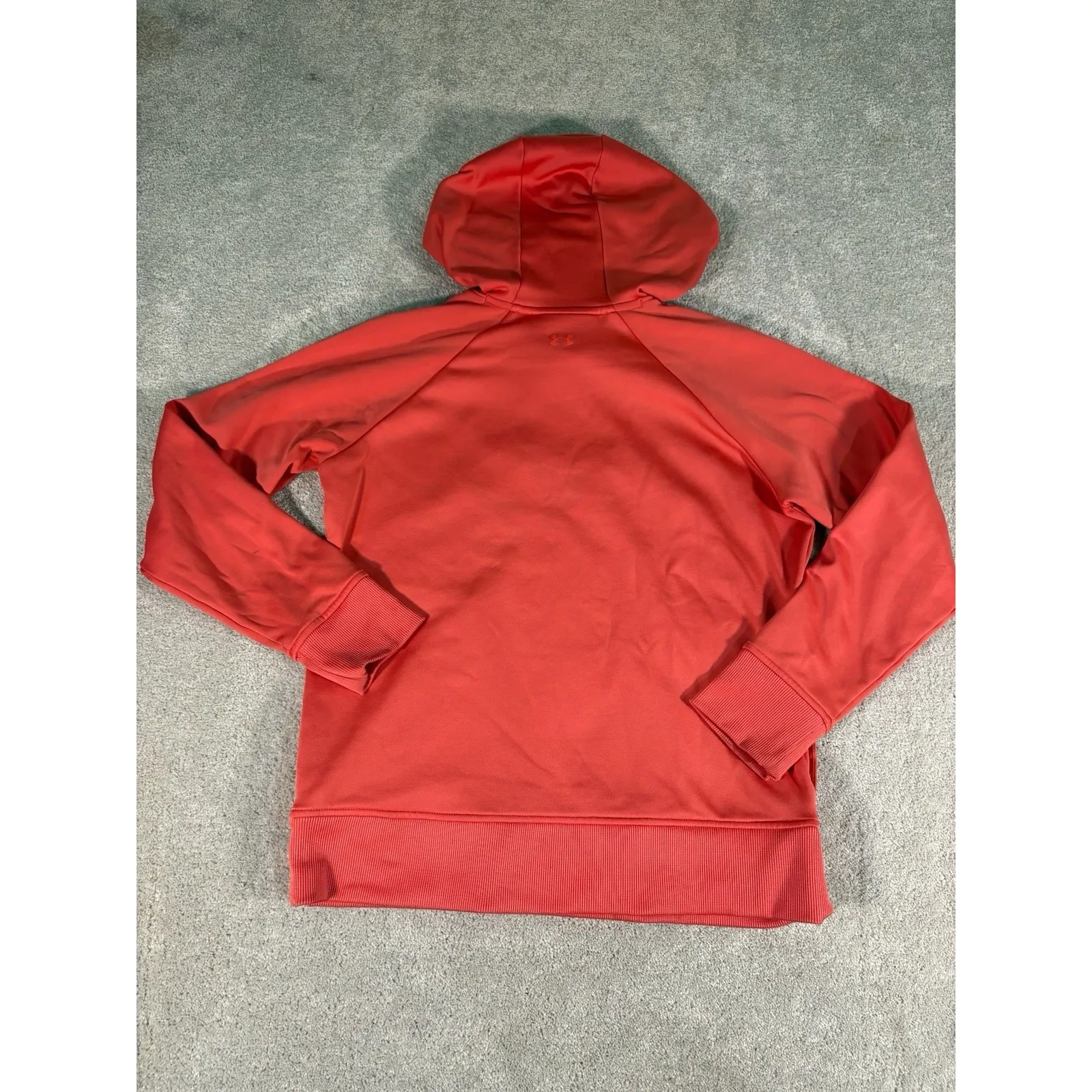 Women's Under Armour Hoodie Coral Pink Medium‎ Fleece ColdGear - Image 4