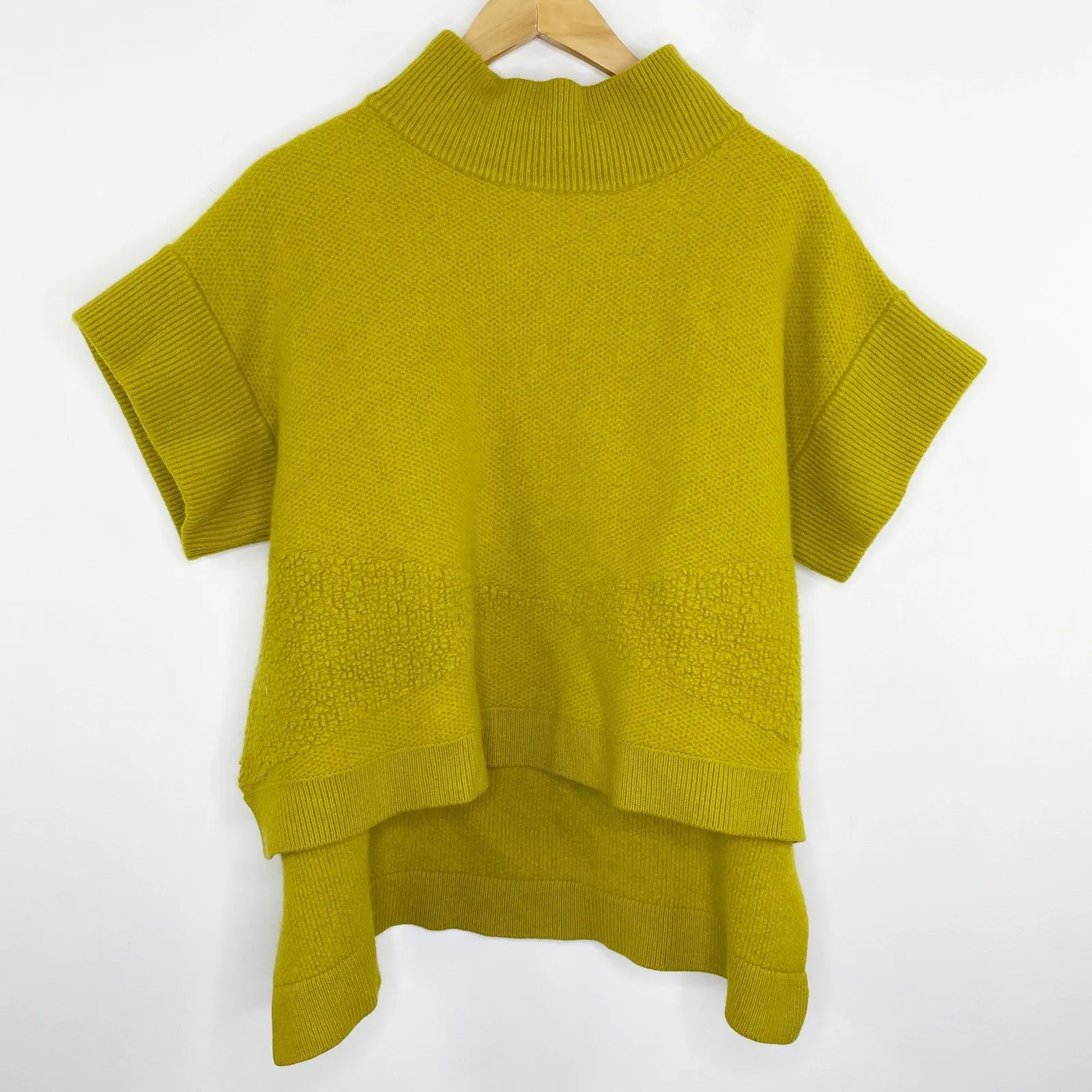 ELK Green Honning Merino Wool Blend Poncho Sweater Womens Size Small/Medium S/M - Image 2