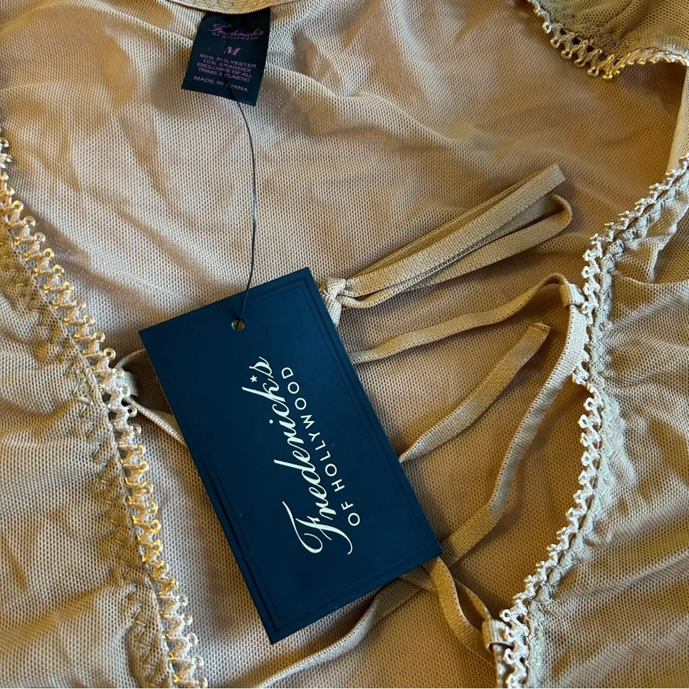 Fredericks of Hollywood Lola Lee sheer nude body suit/teddy size M - Image 6