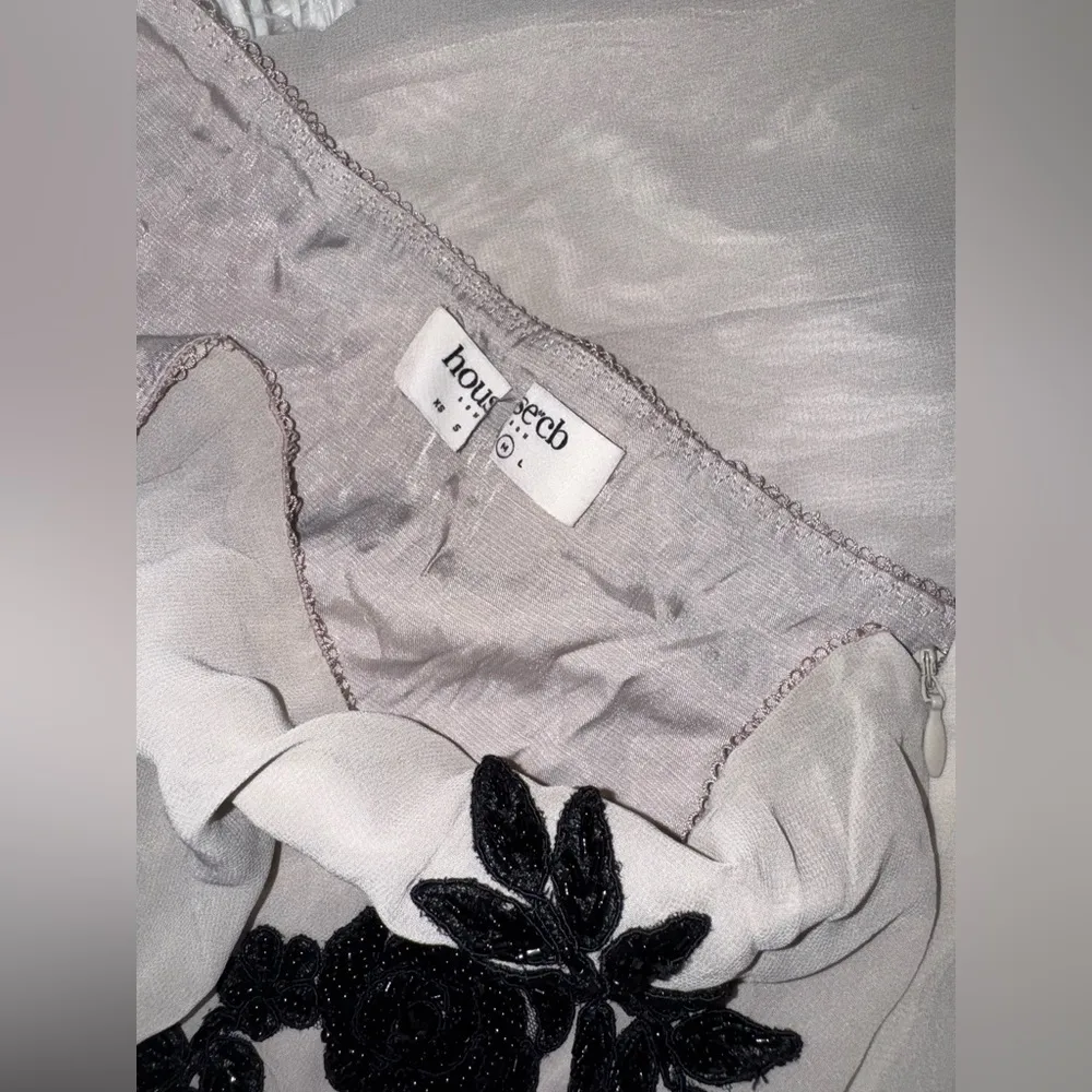 HOUSE OF CB 'Amal' Champagne Beaded Midi Skirt NWOT - Image 6