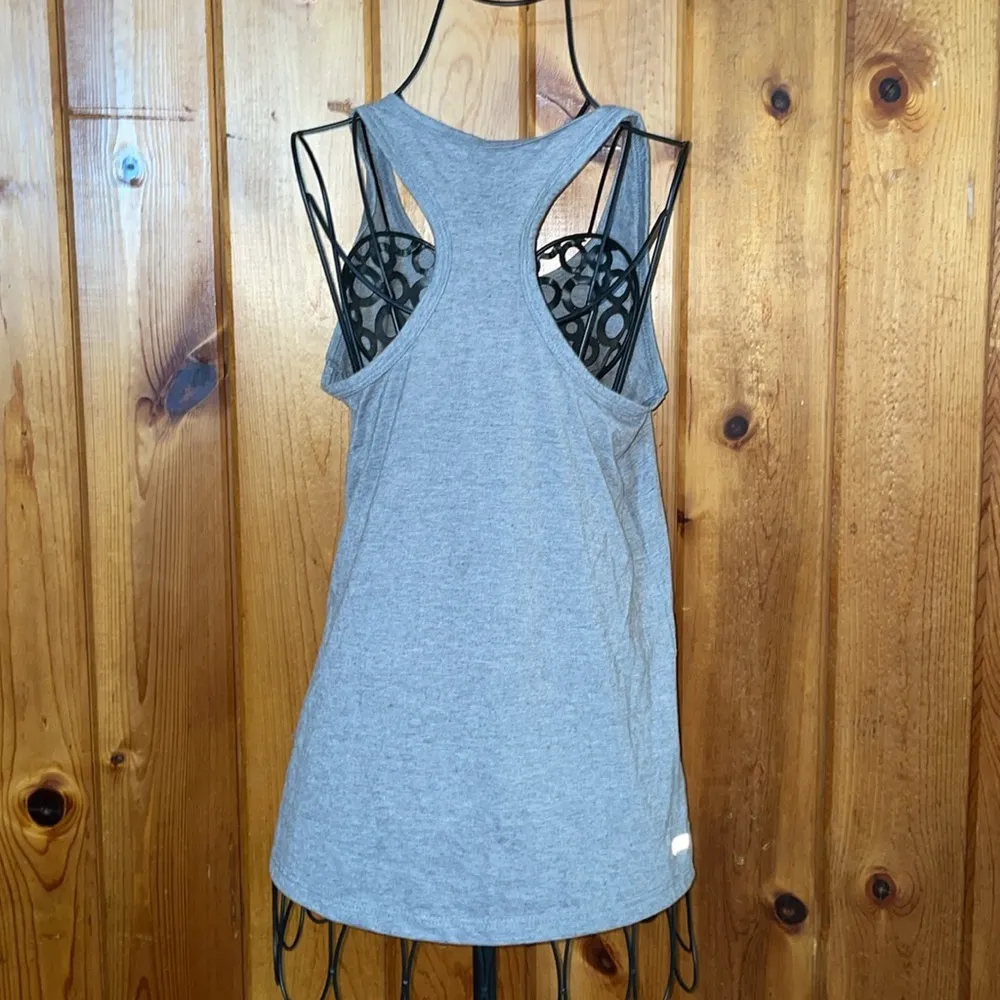 Gray Graphic Tank Top fishing shirt size small outdoor women’s top - Image 5