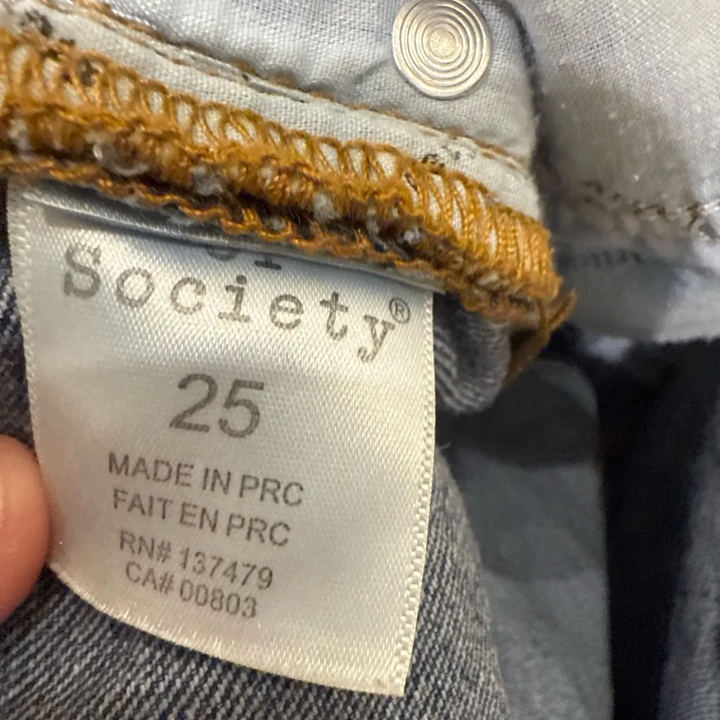 Articles of Society Distressed Cutoff Denim Shorts Women’s 25 - Image 5