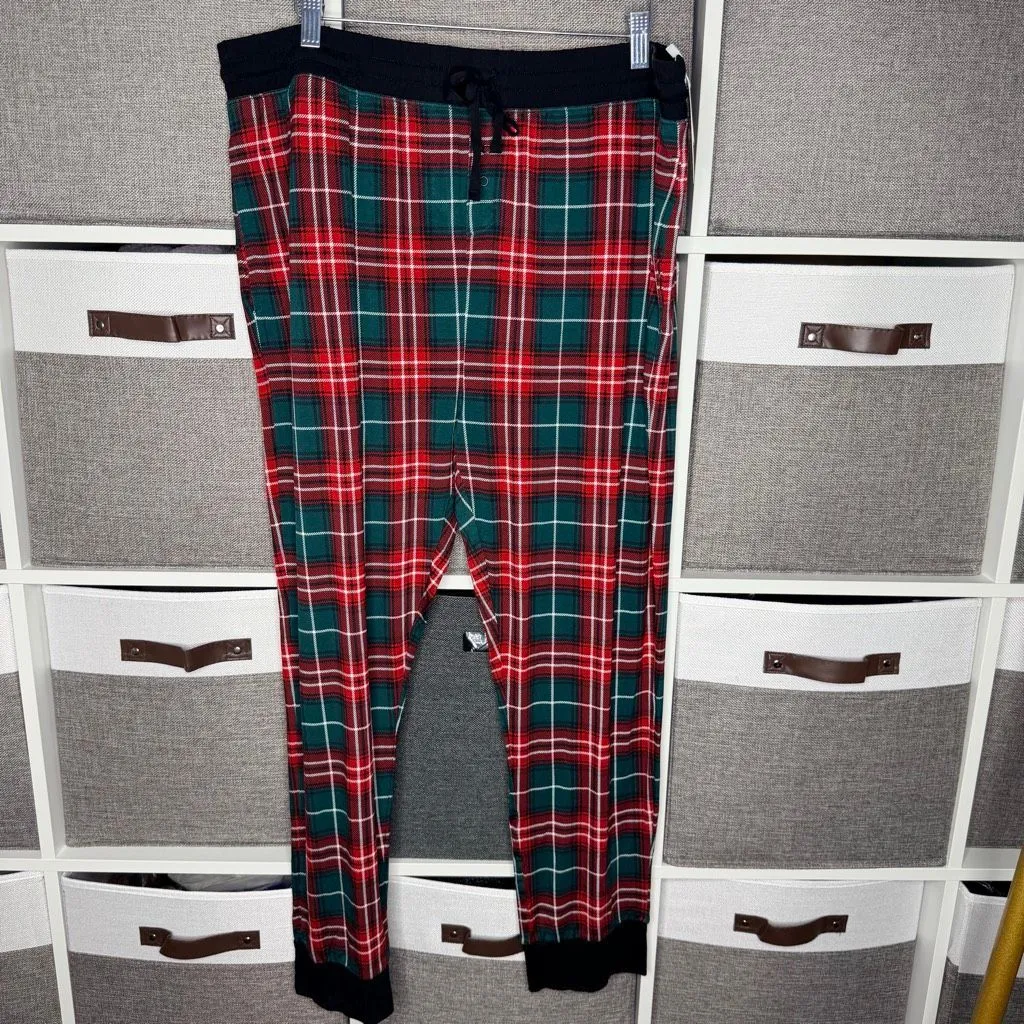 Little Sleepies Fireside Plaid Pajama Pants Women's Size XXL Red - Image 3