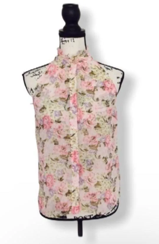 Forever 21 floral button down blouse - Image 3
