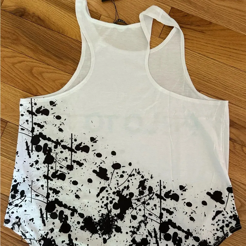 NWT Terez / Peloton white splatter tank size XL - Image 3