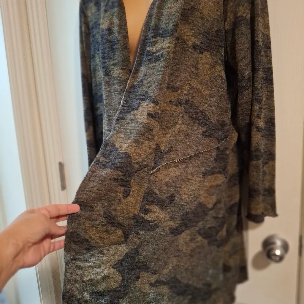 Maurices Sz 2  Blue and Green Open-Front Cardigan - Image 10