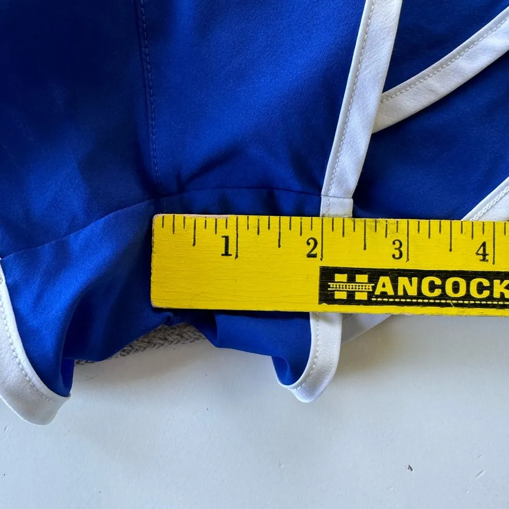 Under Armour Cobalt Blue and White Trim Dri Fit Running Shorts Size Small - Image 9