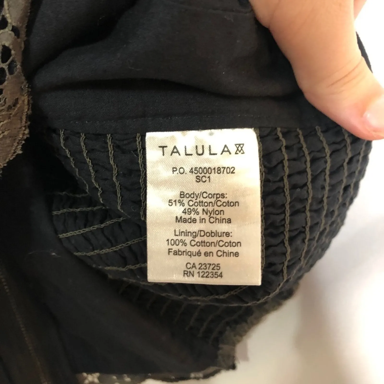 Aritzia Talula Dark Grey Lace Bodycon Mini Dress Womens 4 Sleeveless Baddie - Image 5