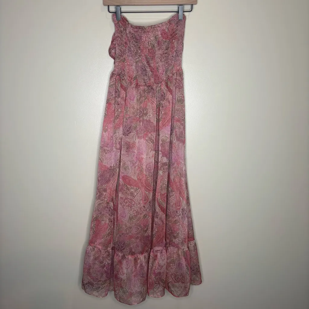 Misa Los Angeles Arianne Chiffon Maxi Cutout Dress in Muted Paisley - Image 8