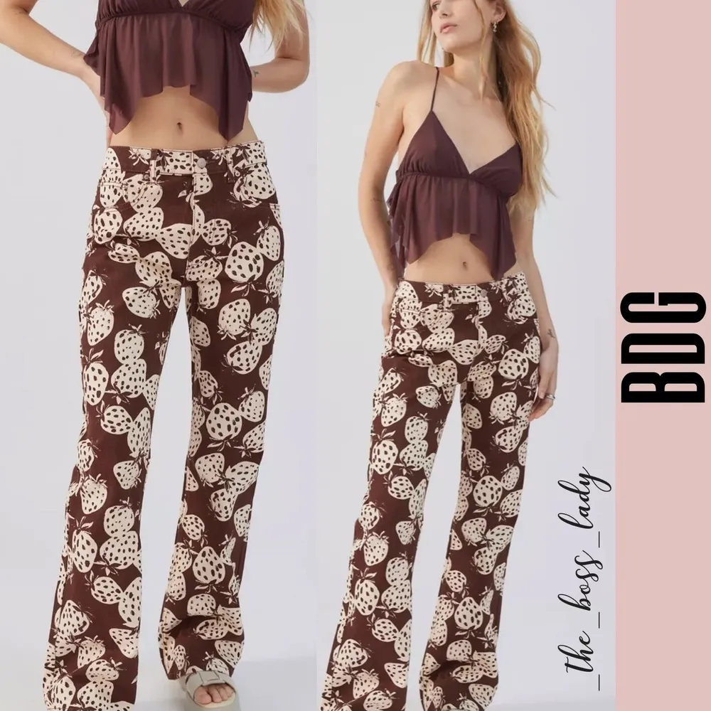 BDG pants Urban Outfitters jeans flare 26 print - Image 6