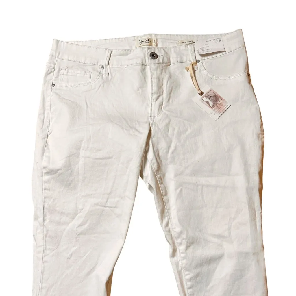 Jessica Simpson Sz 16  White Denim Kiss Me Super Skinny Jean Womens - Image 4