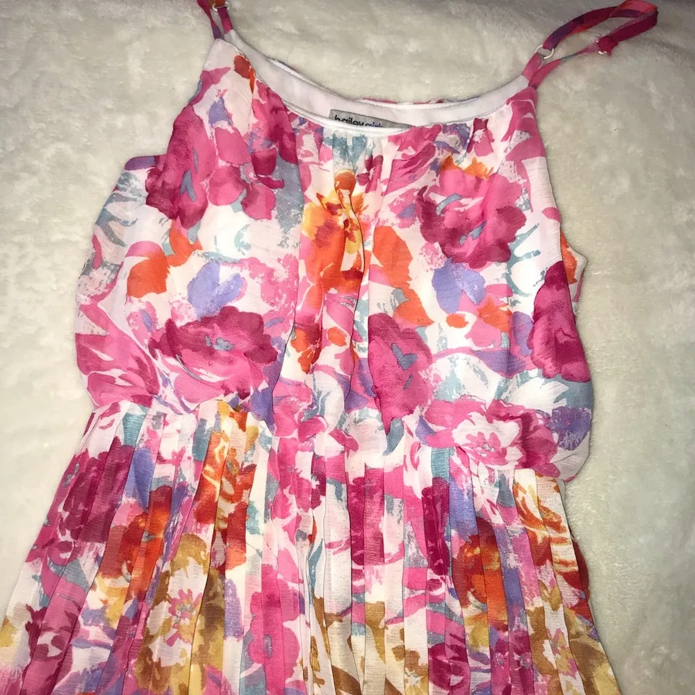 XS floral pink summer dress - Image 3