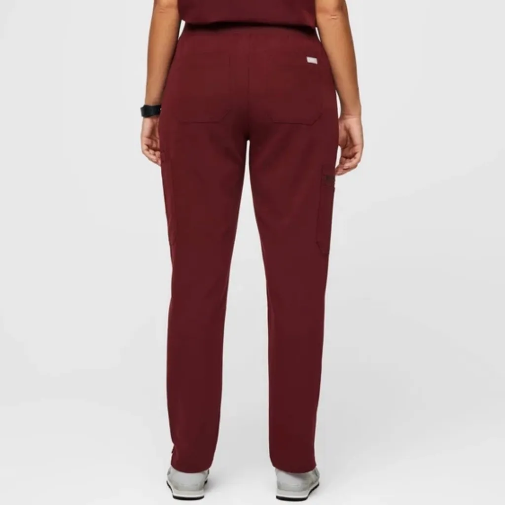 FIGS SCRUBS Burgundy High Waisted Yola Skinny Scrub‎ Pants Size XL Petite - Image 3