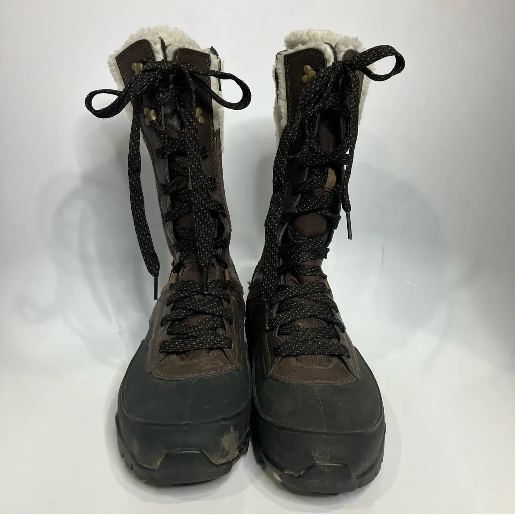 Merrell aurora tall ice plus waterproof winter boots brown black womens size 7.5 - Image 3