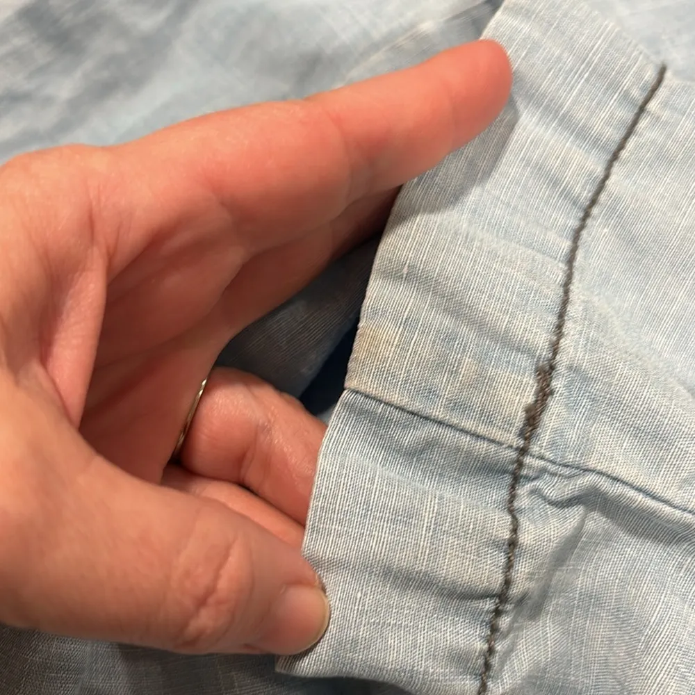 Pilcro and the letterpress by Anthropologie chambray denim pant size 30 - Image 7