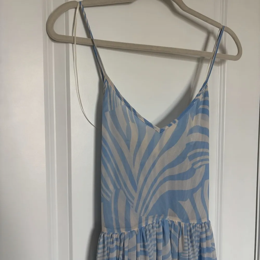 NEW MISA Los Angeles Kalita Dress Casablanca Blu Shell Maxi - Image 9