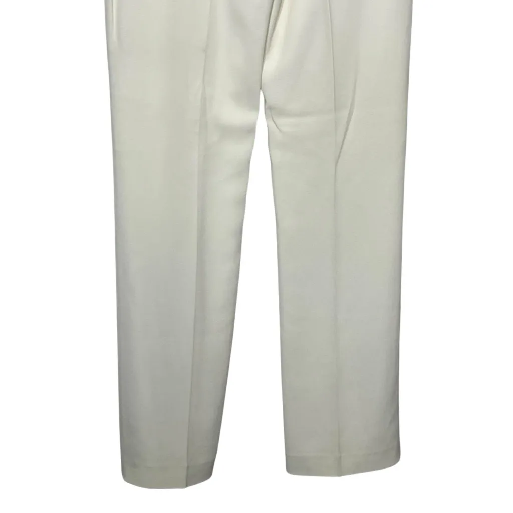 Reiss Lyonaise Eve White Trousers Women’s Size 6 Slim Fit Workwear Minimalist - Image 7
