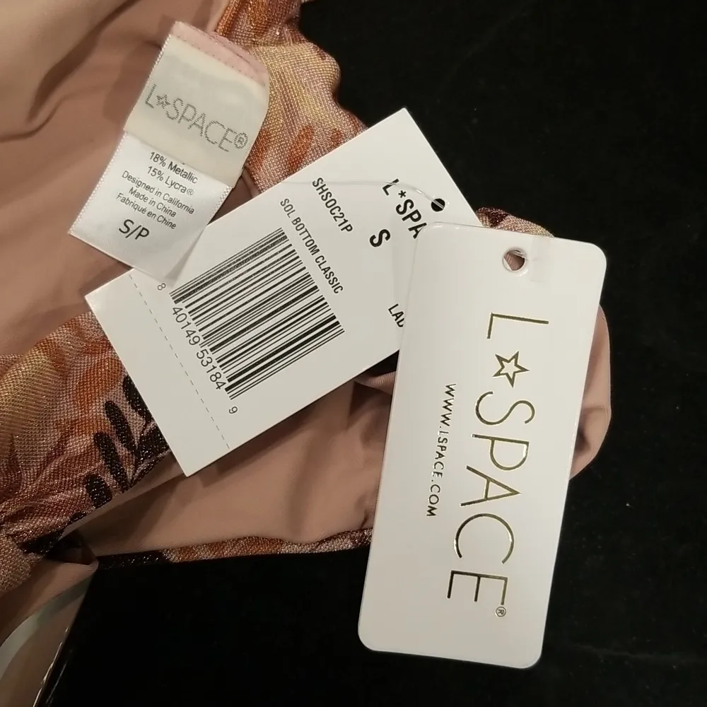 💕L*SPACE💕 Shimmer Bikini Set: Siren Top + Sol Classic Bottom Small S NWT - Image 9