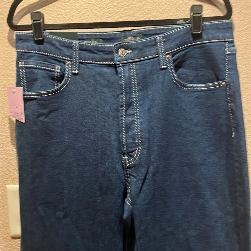 New Wild Fable Super High Rise Straight Leg Button Fly Blue Jeans Size 10 - Image 7