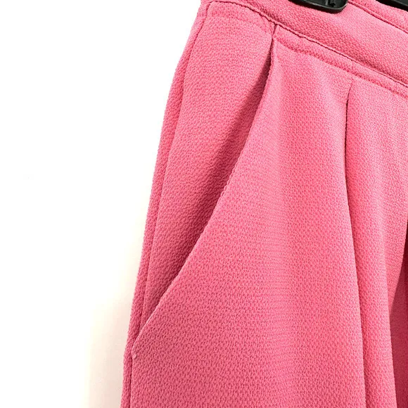 Mango Suit size 6 pink dress pants side zipper with tie has pockets‎ - Image 4