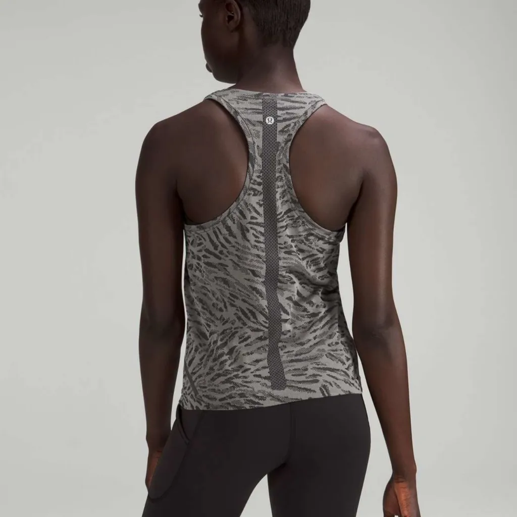 Lululemon Swiftly Tech Racerback Tank 2.0, Race Length
Black & Grey | Size 10 - Image 2