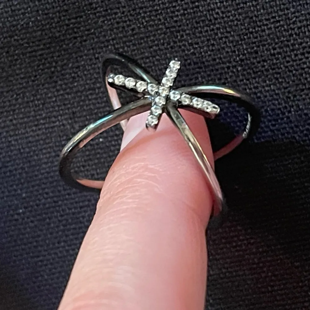 Double cross ring  925 stamped - Image 4