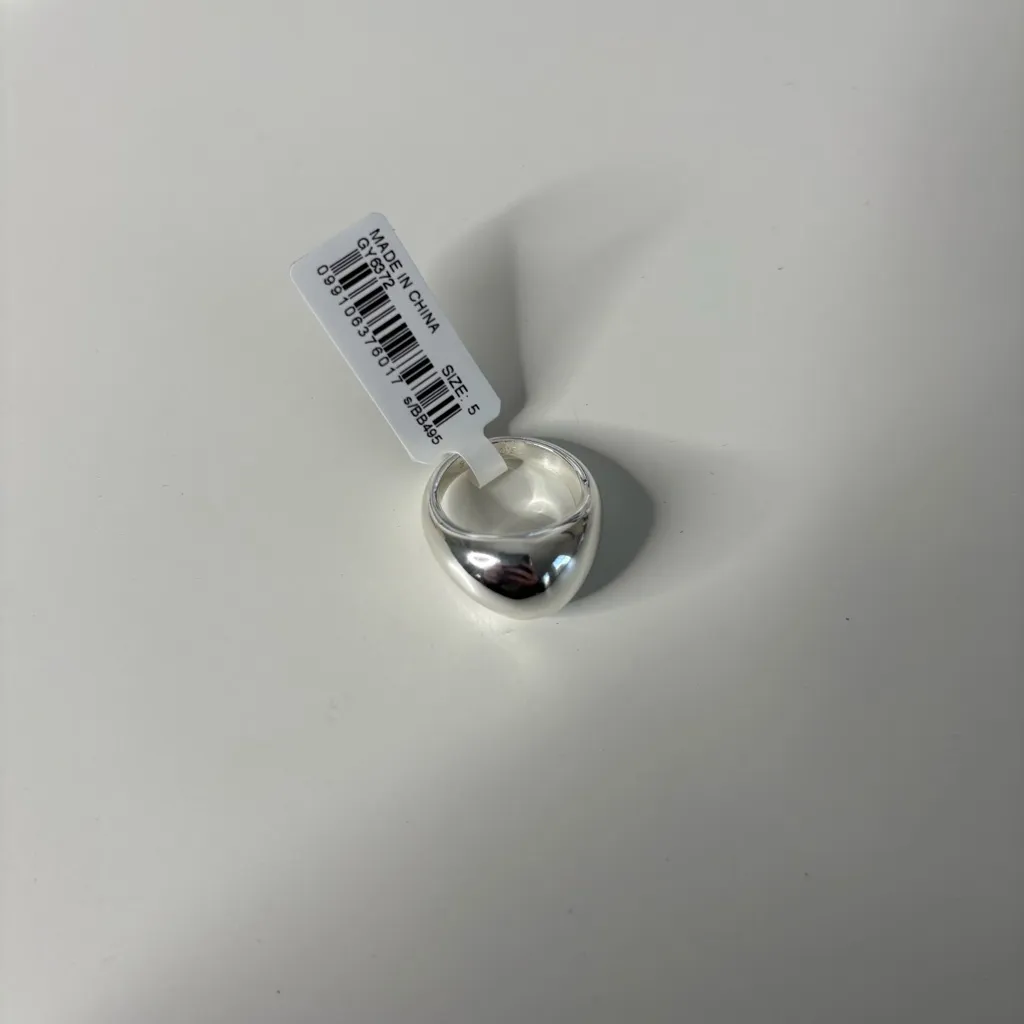 J.Crew NWT  Sculptural Orb Ring Silver - Image 2